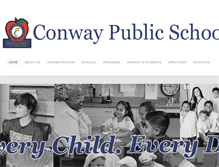 Tablet Screenshot of conwayschools.org